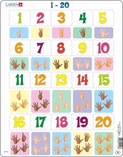 Puzzle 20 piese - Maxi - Numbers from 1 to 20