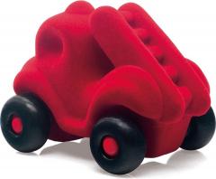 Jucarie cauciuc natural - Masina pompierilor - Rosu