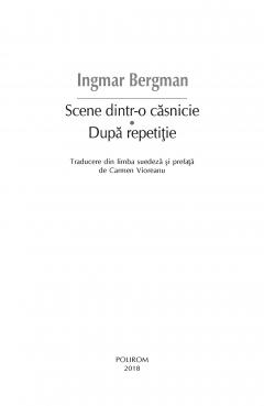 Scene dintr-o casnicie. Dupa repetitie