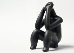 Grup statuar - Ganditorul si Femeie sezand