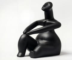 Grup statuar - Ganditorul si Femeie sezand