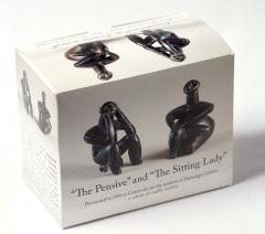 Grup statuar - Ganditorul si Femeie sezand