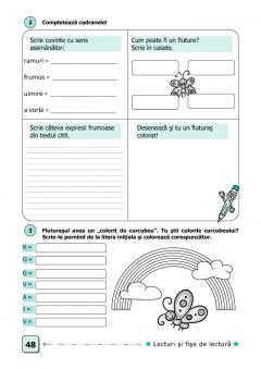 Lecturi si fise de lectura. Clasa 1