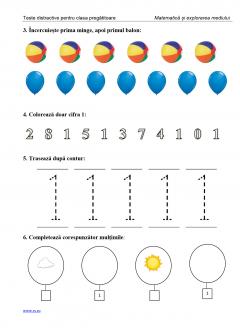 Teste distractive pentru clasa pregatitoare
