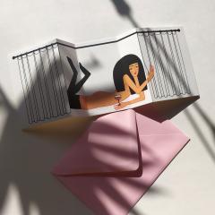 Felicitare pliabila - Fara Perdea - Ea