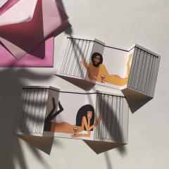 Felicitare pliabila - Fara Perdea - Ea