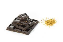 Ciocolata neagra amaruie cu polen, fara zahar