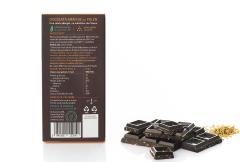 Ciocolata neagra amaruie cu polen, fara zahar