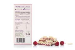 Ciocolata alba - Zmeura, fara zahar