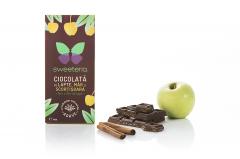 Ciocolata cu lapte, mar si scortisoara, fara zahar