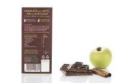 Ciocolata cu lapte, mar si scortisoara, fara zahar