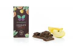 Ciocolata cu lapte, mar si portocala, fara zahar