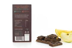 Ciocolata cu lapte, mar si portocala, fara zahar