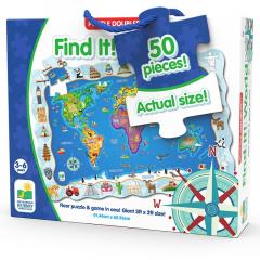 Puzzle 50 piese - Find It! World