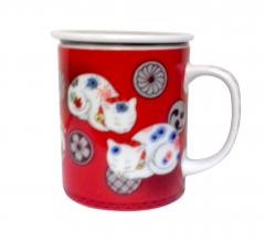 Cana cu capac - Sleeping Cat Red