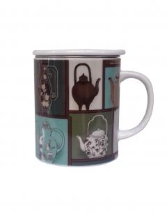 Cana din portelan - Antique Pot Green