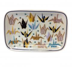 Tava din portelan - Crane Blue