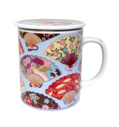 Cana cu capac - Japanese Fan Blue