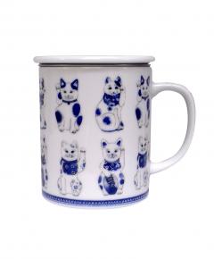 Cana din portelan - White Lucky Cat