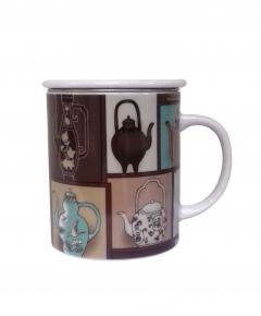 Cana din portelan - Antique Pot Brown