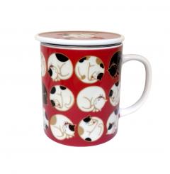 Cana cu capac - Sleeping Cat-Gold Red