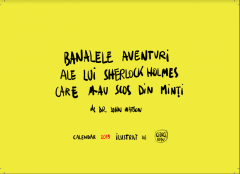 Calendar de birou 2019 - Sherlock Holmes by George Rosu