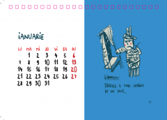 Calendar de birou 2019 - Sherlock Holmes by George Rosu