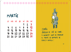 Calendar de birou 2019 - Sherlock Holmes by George Rosu