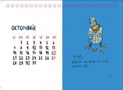 Calendar de birou 2019 - Sherlock Holmes by George Rosu