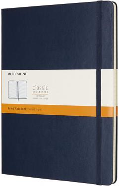 Carnet - Moleskine Classic - X-Large, Hard Cover, Ruled - Sapphire Blue