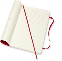 Carnet - Moleskine Classic - Large, Soft Cover, Ruled - Scarlet Red