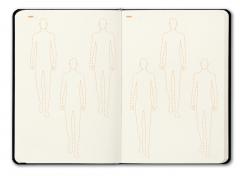 Carnet pentru schite Fashionary A5 - Men