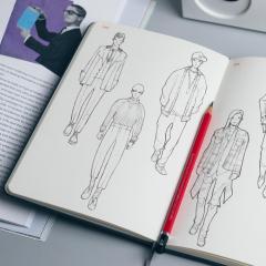 Carnet pentru schite Fashionary A5 - Men