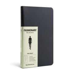 Set 3 carnete pentru schite Fashionary Mini - Mens