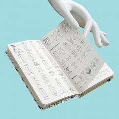 Carnet pentru schite Fashionary A6 - Peter Jensen Ruled