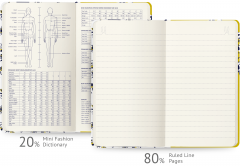 Carnet pentru schite Fashionary A6 - Peter Jensen Ruled