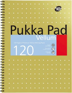 Caiet A5 dictando cu spirala - Vellum - Galben