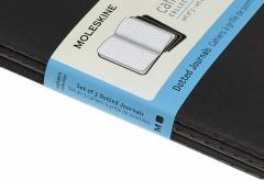 Set 3 caiete - Moleskine Cahier - Large, Dotted - Black