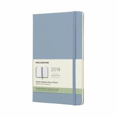 Planner Moleskine 2019 - Weekly Large Blue Hard