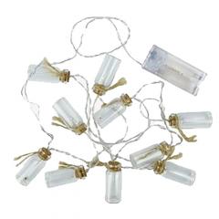 Instalatie decorativa - String of LED lights with 10 Mini Glass Jars