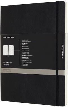 Carnet - Moleskine Pro - X-Large, Soft Cover - Black