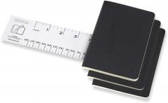 Set 3 caiete - Moleskine Cahier - Pocket, Dotted - Black