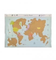 Harta - Carte du monde a gratter
