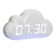 Ceas - Reveil nuage led blanc