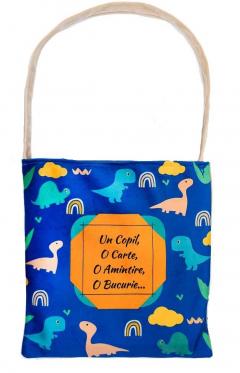 Husa de carte / Traistuta copii - Dino