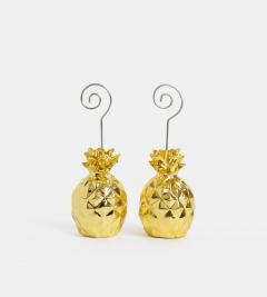 Set 2 suporti pentru fotografii - Pineapple Gold