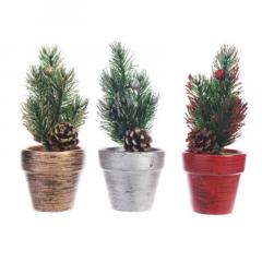 Decoratiune de Craciun - Pinegreen Tree in Pot - mai multe modele