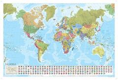 World Political Marco Polo Wall Map