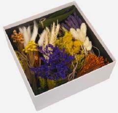 Kit de creatie coronita din flori uscate si prezervate