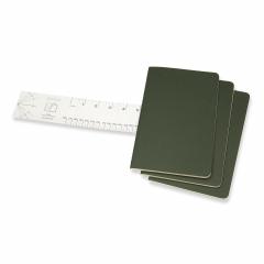 Set 3 caiete - Moleskine Cahier - Large, Ruled - Myrtle Green
